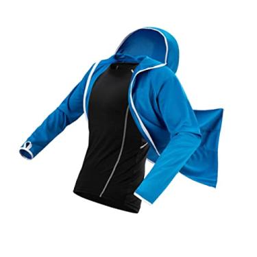 Imagem de Vaguelly 1 Unidade Decorações De Outono Para Casa Roupas De Pesca Para Homens Blusão De Sol Traje De Pesca Respirável Moletom De Pesca Protetor Solar Roupas De Proteção Solar À Prova D'água