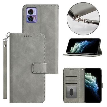 Imagem de Casos de flip de smartphone Capa Carteira Compatível com Motorola Moto G STYLUS 5G, Capa Flip Folio Magnética Capa de Celular em Couro PU Vintage [Capa Interior à Prova de Choque TPU] com Porta-Cartão