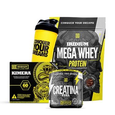 Imagem de Whey Protein Mega + Kimera Thermo + Creatina Fuel 150g + Coqueteleira Sabor:Chocolate