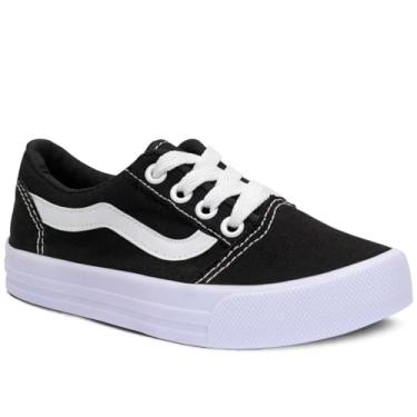 Imagem de Tênis Infantil Street Nº 28Ao36 Skate Menino Menina 11.111J (Preto, BR, Criança de 4 a 8 anos, Numérico, 32)