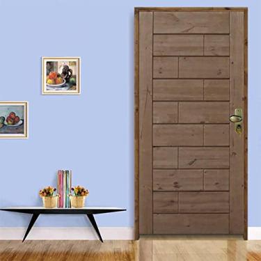 Imagem de Kit Porta Pronta 210x82cm Esquerdo Batente 11cm Fechadura Externa Rodam Portas