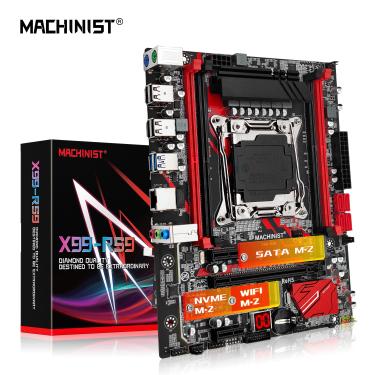 Imagem de MACHINIST-X99 Motherboard  Suporte LGA 2011-3  Xeon E5 2640  V3 2667  CPU V4  RAM DDR4 ECC  Memória