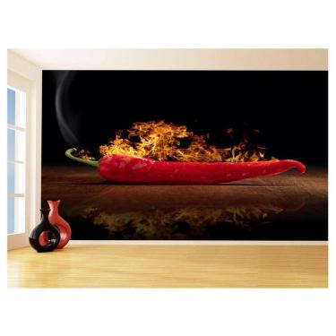 Imagem de Papel De Parede 3D Arte Pimenta Picante Sexy 3,5M Tra153