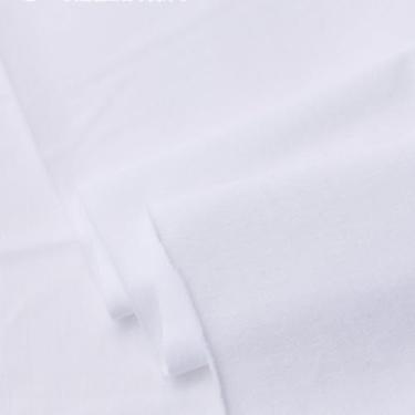 Imagem de Verão Algodão Malha Tecido Liso Roupas Bebê BJD Camiseta Manga Curta Moletom Fino (2 Branco, 3 Quintal Pré-Corte)