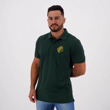 Imagem de Camisa Masculina Fluminense Polo Verde Oficial - Braziline