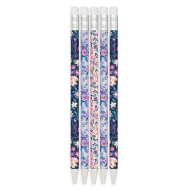 Imagem de Vera Bradley Conjunto de 5 lapiseiras, lápis com grafite de 0,7 mm (mola, 24 medley)