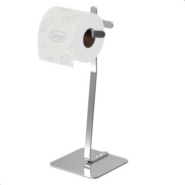 Imagem de MetalCromo, Porta Papel Higiênico de Chão Single Suporte Cromado Oslo