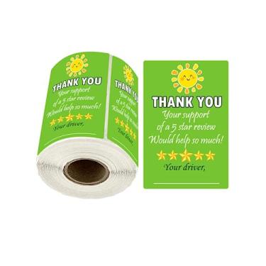 Imagem de Star Review Etiquetas de entrega Freshness Label Thank You for Your Order Adesivos 200 Pcs Food Delivery Evident Food Package Stickers for Bags Grocery Shopper Accessories Tips
