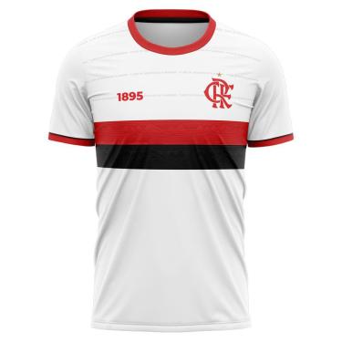 Imagem de Camiseta Braziline Flamengo Essence Fern Infantil - Branco