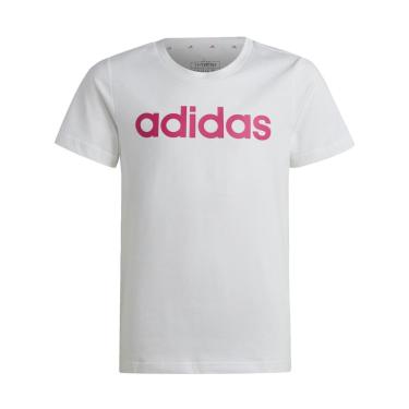 Imagem de Camiseta Algodão Essentials Linear Logo Slim Fit Adidas-Feminino
