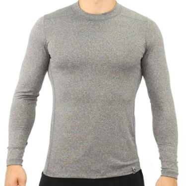 Imagem de Camiseta Dry Masculina Térmica Gola V Manga Longa Leve Frio-Masculino