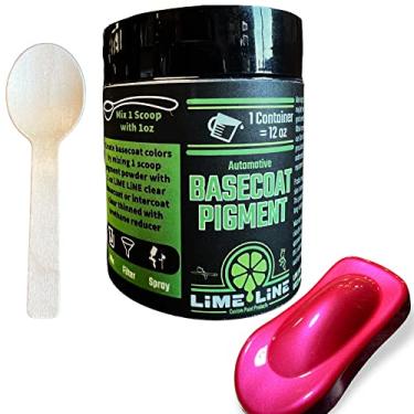 Imagem de LiME LiNE Base Coat Maker Pigmento em pó, grau automotivo, base (pérola rosa metálico)