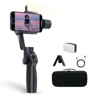 Imagem de Estabilizador Gimbal de 3 eixos para iPhone 15 14 13 Pro Max XS X XR Samsung s23 s22 Smartphone Android, Gimble portátil com roda de foco, estabilizador de telefone para gravação de vídeo Vlog