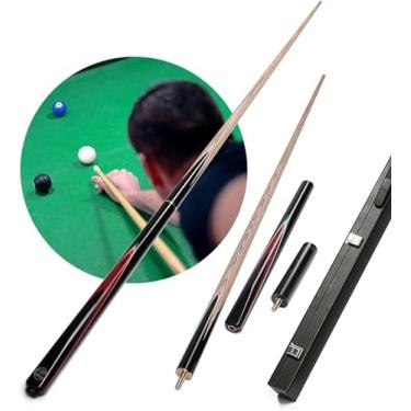Imagem de Taco de sinuca, bolas de sinuca, bastões de taco de bilhar 3/4 articulados, bilhar, sinuca, mesas de sinuca, peças de taco de bilhar de bordo canadense (pontas de 9,5 mm, taco de sinuca + caixa)
