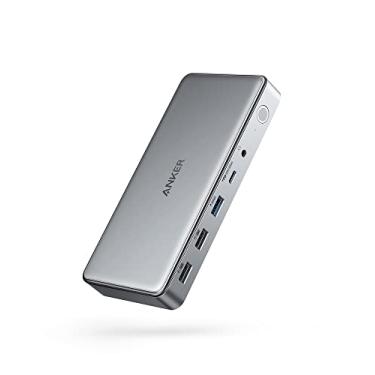 Imagem de Anker Estação de ancoragem USB C 10 em 1, estação de ancoragem Displaylink com HDMI duplo e DisplayPort para laptops Windows, MacBook Air/Pro 13/16 polegadas e mais