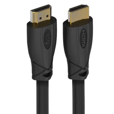 Imagem de ELG, HD8K25, Cabo HDMI 2.1V, Áudio e Vídeo, Comprimento de 2,5 metros, 3D Ready, 8K, 4k, UltraHD, 144Hertz, 48Gbps, High Speed, Conectores em Cobre, Preto