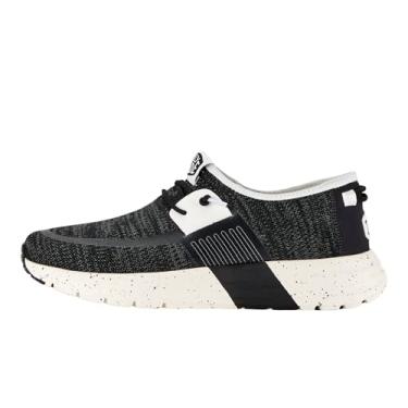 Imagem de Hey Dude Tênis masculino Sirocco, Preto/branco, 8