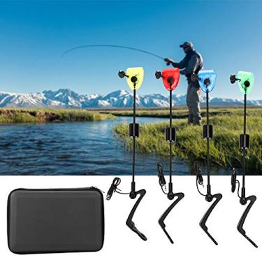 Imagem de 4 Unidades de Alarme de Mordida de Peixe Equipamento Flash Acessórios de Plástico Indic...