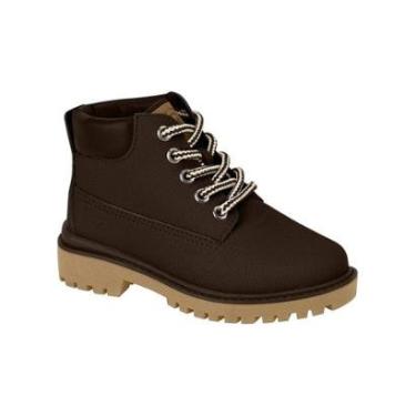 Imagem de Bota Coturno Infantil Masculina Café Molekinho 2144.214-Masculino
