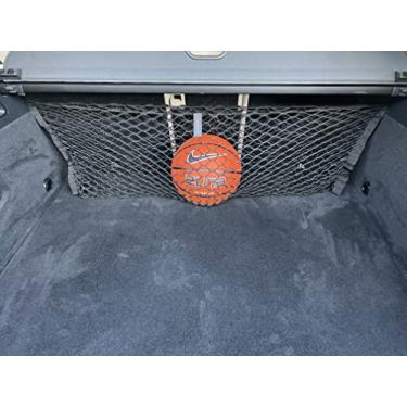 Imagem de Rede de carga de malha elástica automotiva estilo banco traseiro para Mercedes-Benz GLC 2016-2022 - Organizadores e armazenamento de porta-malas premium - Rede de bagagem para SUV - Melhor organizador