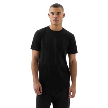 Imagem de GAP Camiseta masculina com logotipo macio para uso diário, Preto 1, XXG