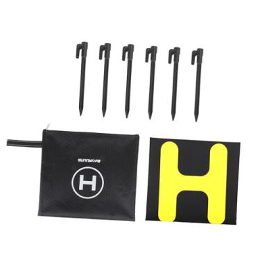 Imagem de YIJU Drone Landing Pad Heliporto Leve Dupla Face Pitch Estacionamento Tapete Quadcopter Landing Pad para Avião de Brinquedo Gramado Praia