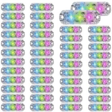 Imagem de 44 Faróis Strobo Automotivo 3 Leds Ajk Rgb 6w Endereçável