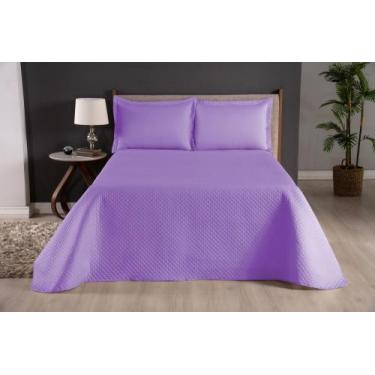 Imagem de Cobre Leito Casal King Size Cloe 3 Peças - RT ENXOVAIS, Lilás