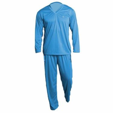 Imagem de Pijama Masculino de Frio Inverno Manga Longa Cor Lisa - Perola Pijamas