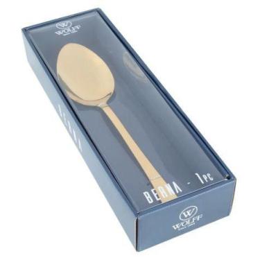 Imagem de Colher P/ Servir Arroz Berna Dourada Wolff 71520 - Rojemac