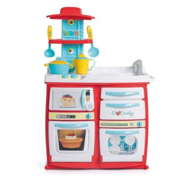 Imagem de Cozinha Infantil de Brinquedo Com Som e Pia Que Sai Água Buona Cozinha