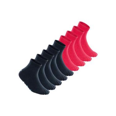 Imagem de Kit 9 Pares de Meias Bebê Antiderrapante Lupo 2041-032 Colorido, Rosa