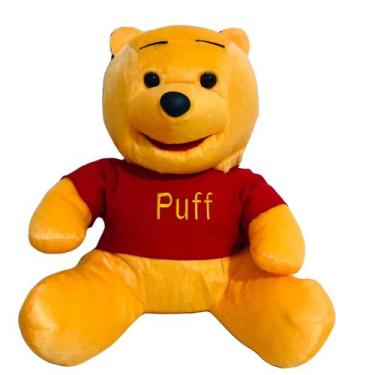 Imagem de Urso Puff De Pelúcia Macia 45 Cm - Turma Do Urso Puff - R.B VARIEDADES