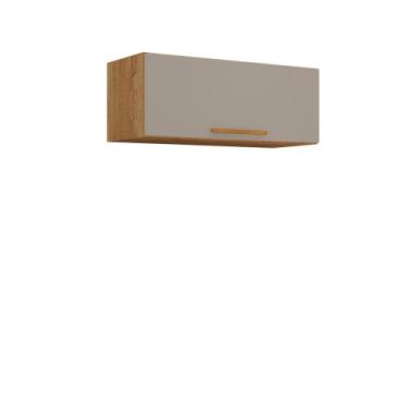 Imagem de Armário Aéreo Geladeira New Valencia Salleto, Cinamomo / Off White