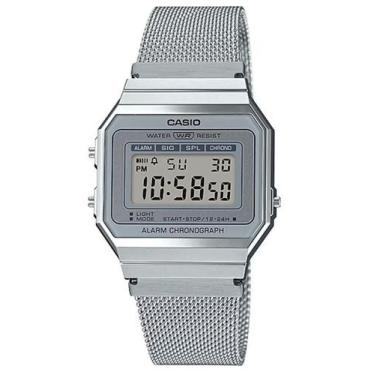 Imagem de Relógio casio feminino vintage prateado  a700wm-7adf
