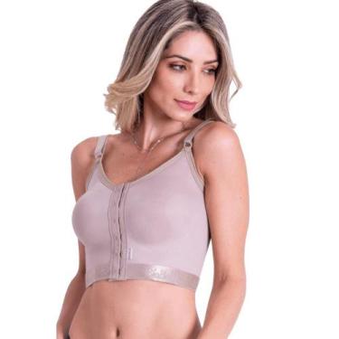 Imagem de Sutia Pos Cirurgico Longo Com Reforço e Fecho Frontal Biobela 1675, PP