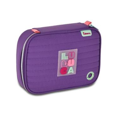 Imagem de Estojo Box Luluca Meninas Pandinha Escolar 36 Elásticos - Clio Style, 