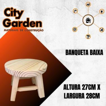Imagem de Banqueta madeira baixa - City Garden