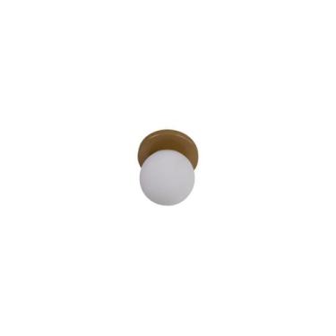 Imagem de Plafonier Plafon Bola Canopla Redonda G9 Sobrepor - IDEALLUME, Dourado
