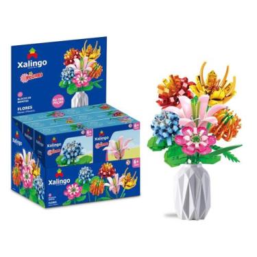 Imagem de Brinquedo Blocos de Montar Mundo Encantado Flores 62/198 peças Sortido