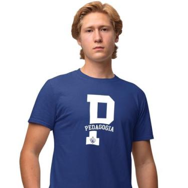 Imagem de Camisa Camiseta Masculina Estampada Pedagogia 100% Algodão Fio 30.1 Pe