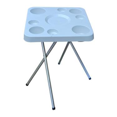 Imagem de Mesa Petisqueira Desmontável/Dobrável Branca Elegante Plus - Riomar Eq
