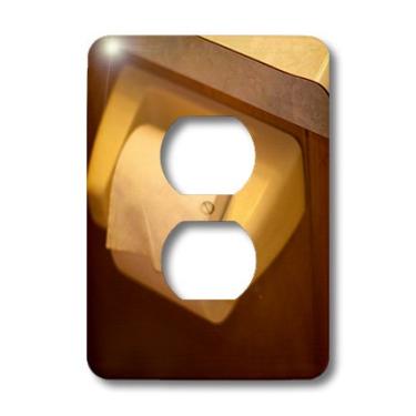 Imagem de 3dRose lsp_64978_6 Um rolo de papel higiênico no gancho 2 plugues capa de tomada