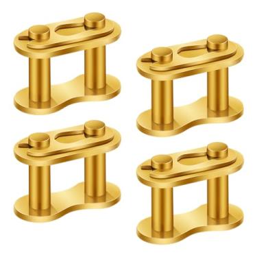 Imagem de Pacote com 4 conectores para bolso de motocicleta corrente de bolso para bicicleta de bolso para bicicleta de substituição para quadriciclo 50cc 70cc 90cc 110cc 125cc ATV Quad 4 Wheeler Pocket Bike