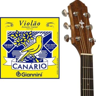 Imagem de Encordamento De Violão Giannini Acoustic Guitar Com Bolinha Aço Inox C