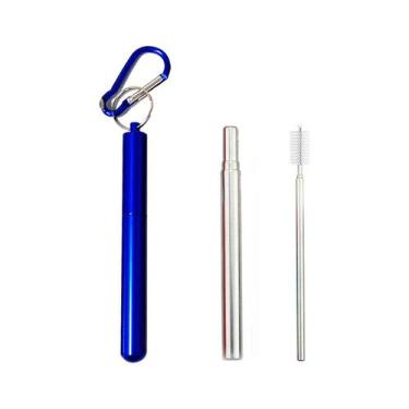 Imagem de Canudo de Inox Reto 6mm - Sustentáveis - CAN.U.DO, Azul