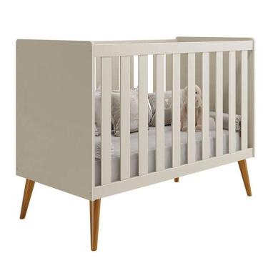 Imagem de Berço Americano Isis Areia - Reller Móveis Areia