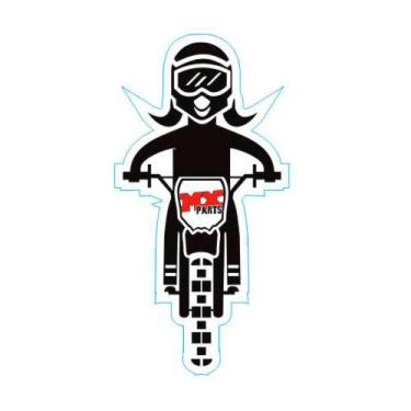 Imagem de Adesivo Família Motocross Mãe - Mx Parts, Branco, Único