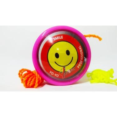 Imagem de Yoyo York Smiley Profissional Rosa eixo de madeira, Vermelho