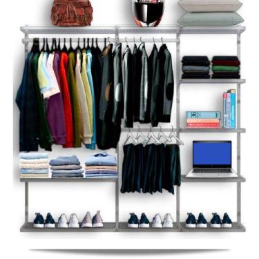 Imagem de Closet Aramado - Linear CLR134 - 2,20m - Casa Expressa